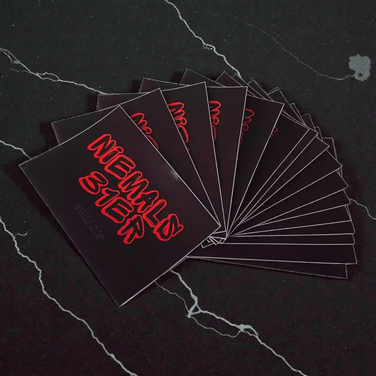 "Niemals 31er" Sticker 15 Stk. (schwarz/rot)