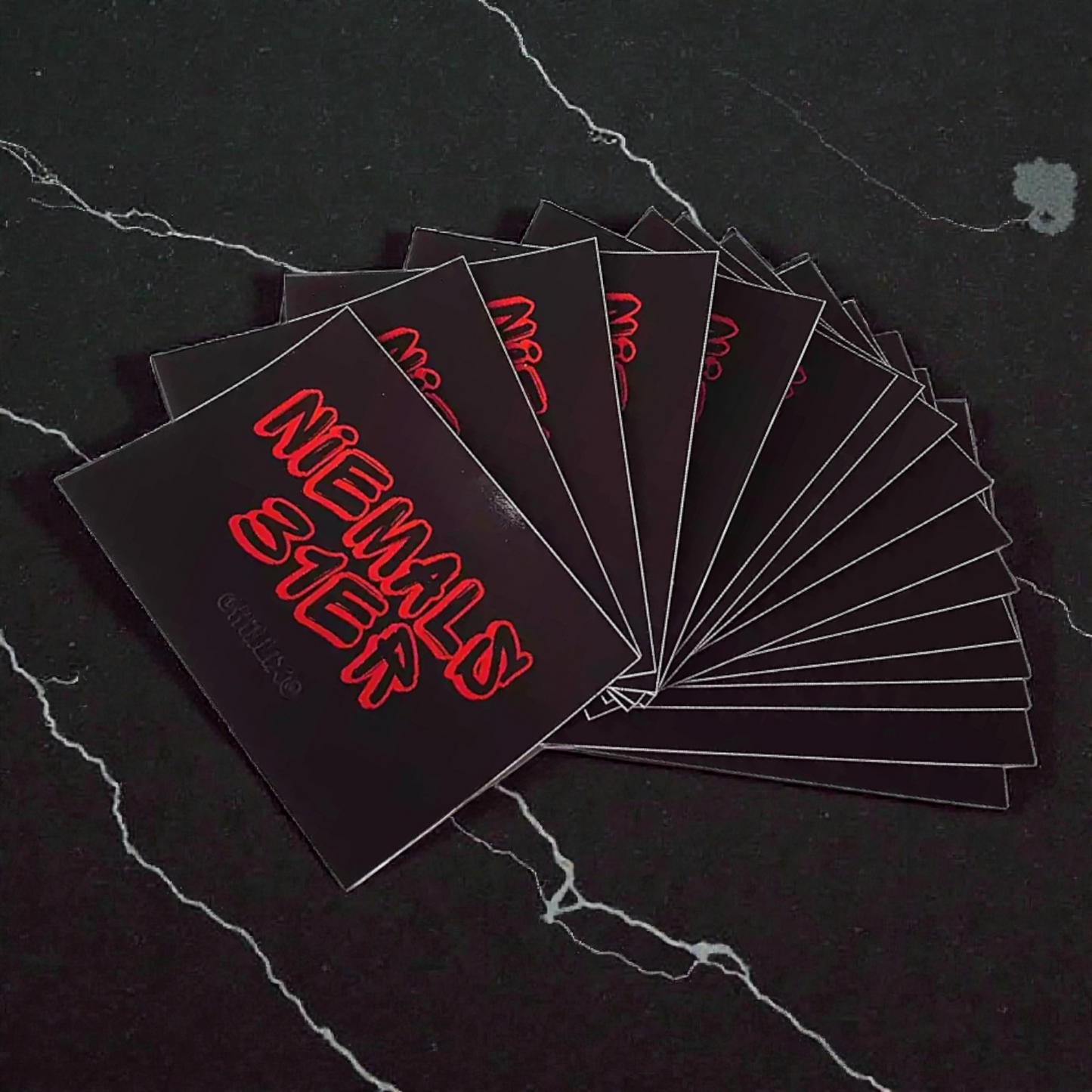 "Niemals 31er" Sticker 15 Stk. (schwarz/rot)