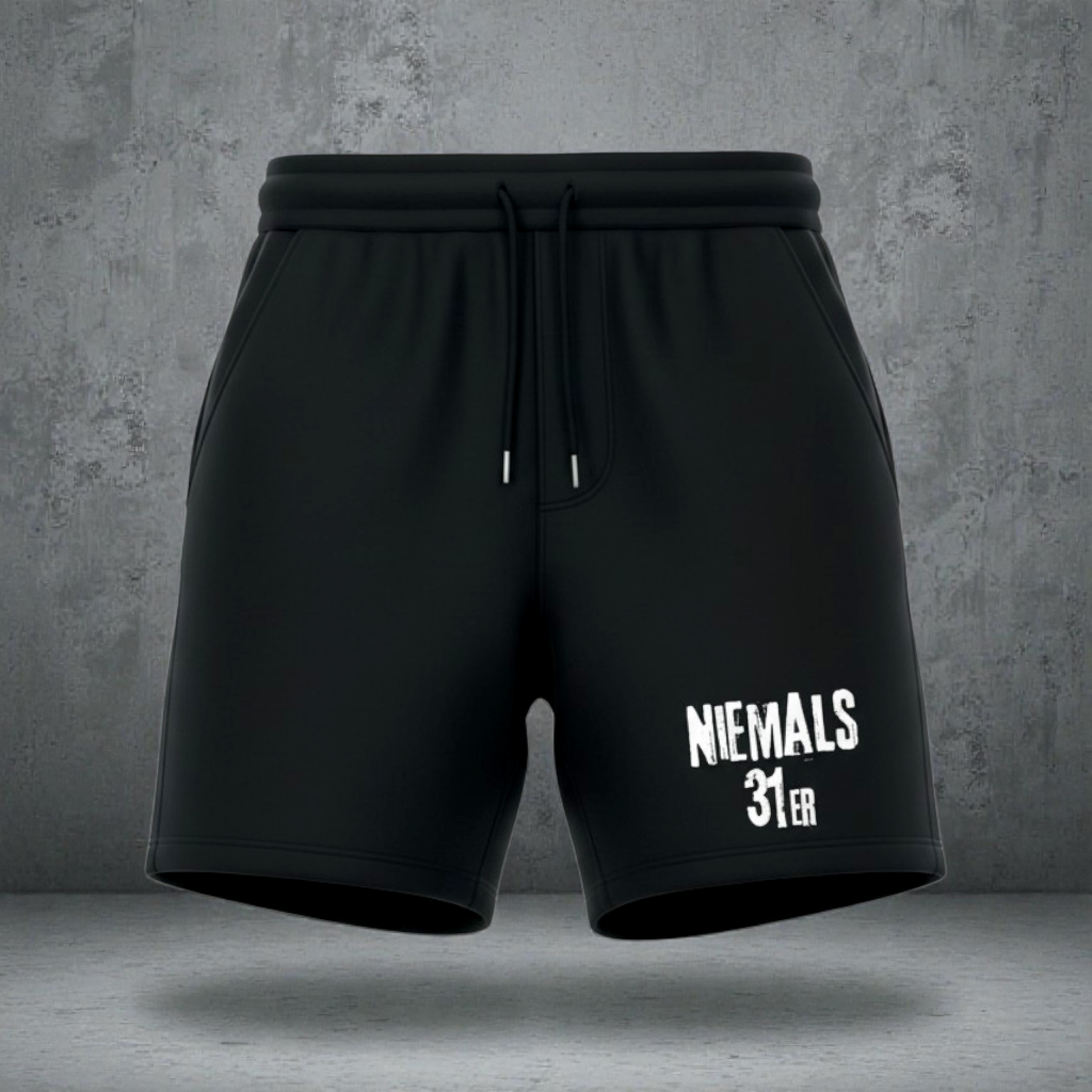 "Niemals 31er" Shorts (schwarz)
