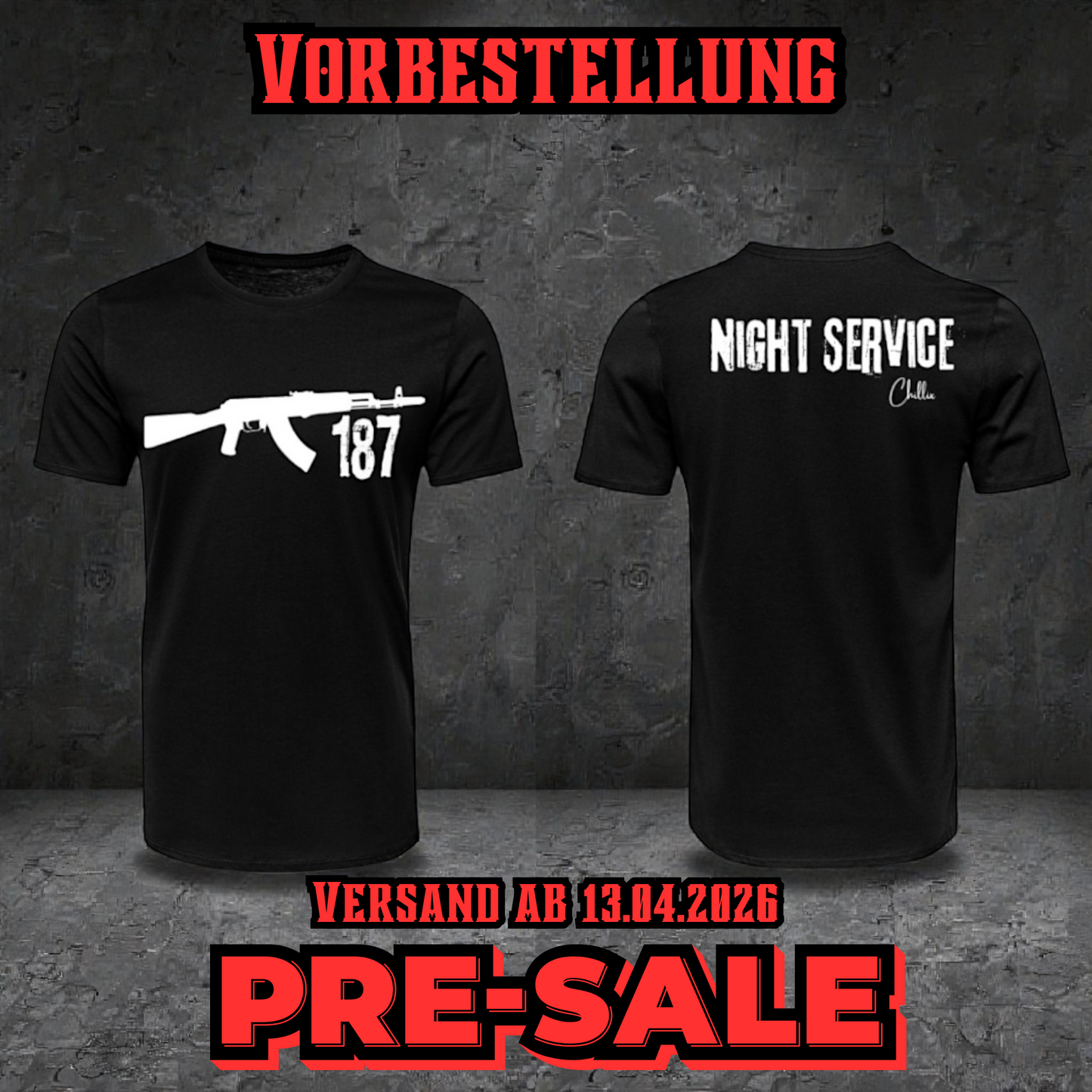 "Night Service" T-Shirt (schwarz)